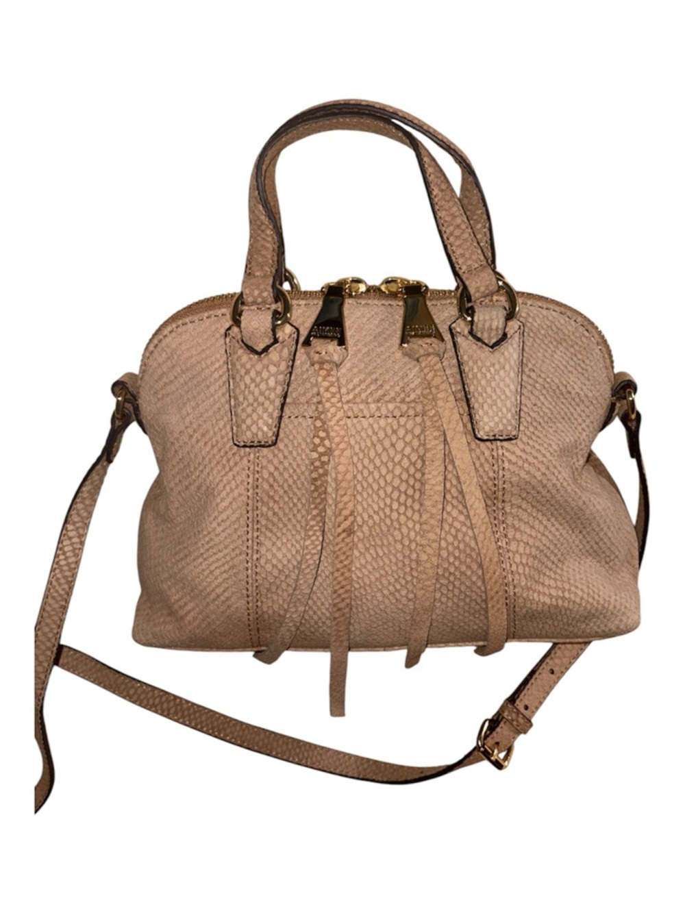 Aimee Kestenberg dome crossbody Vachetta lizard embossed crossbody * rare find